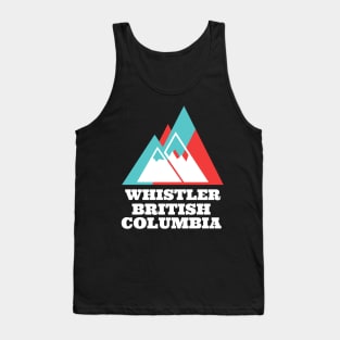 Love Whistler, B.C. Retro Mountain Sunset Tank Top